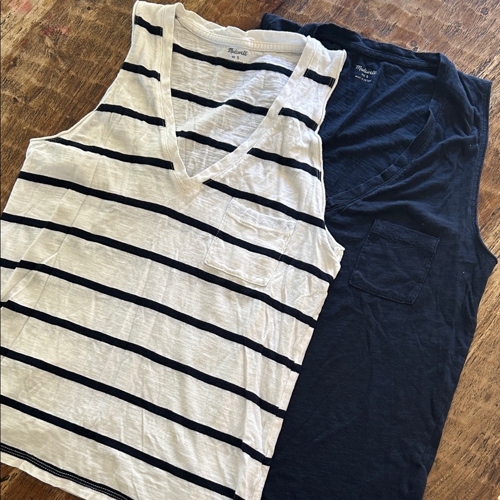 Madewell 100% cotton tank top bundle
